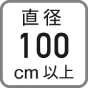 直径100cm以上